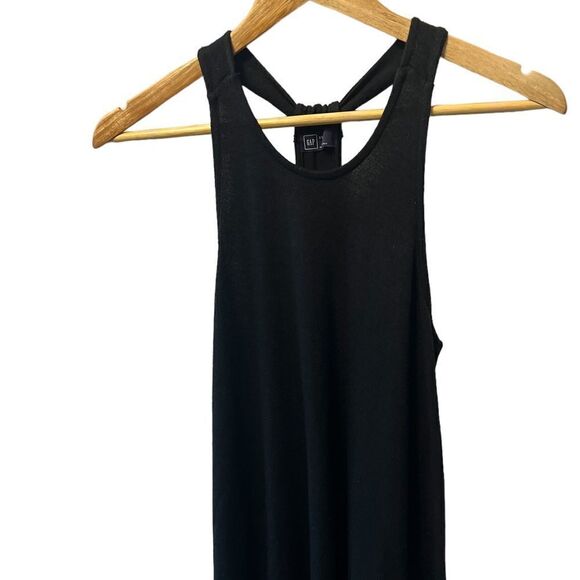 GAP Black Knit T Back Midi Casual Sweater Dress XS - Picture 2 of 7